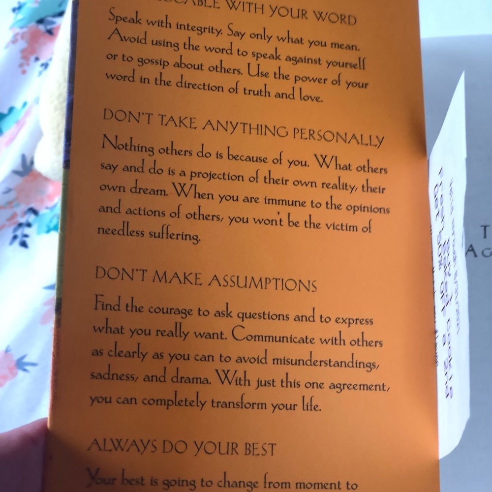 NWT Four Agreements Book - Picture 2 of 3